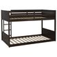 Linon Home Decor Darcy Low Profile Twin over Twin Bunk Bed in Espresso, , large