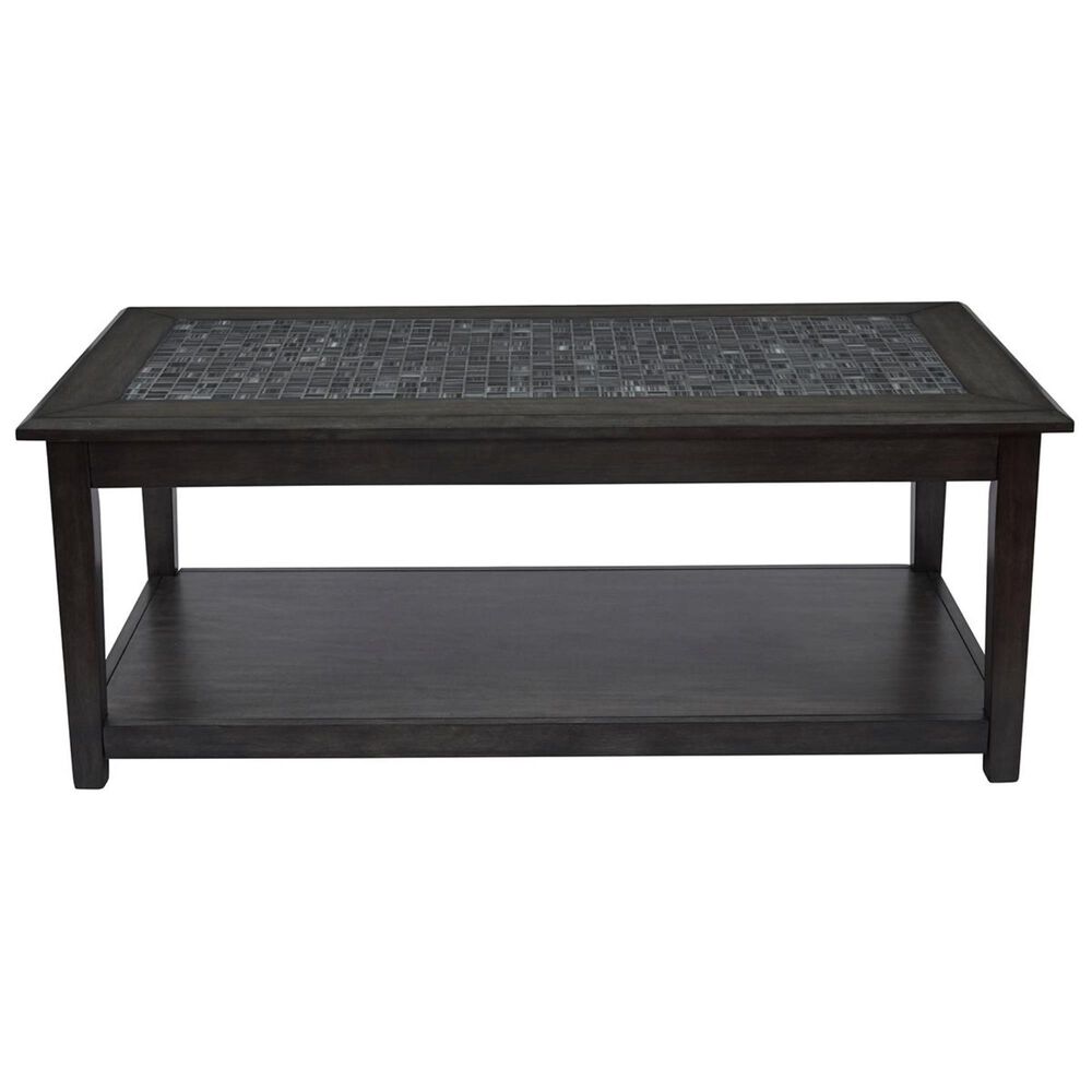 Waltham Cocktail Table with Lower Shelf in Grey, , large