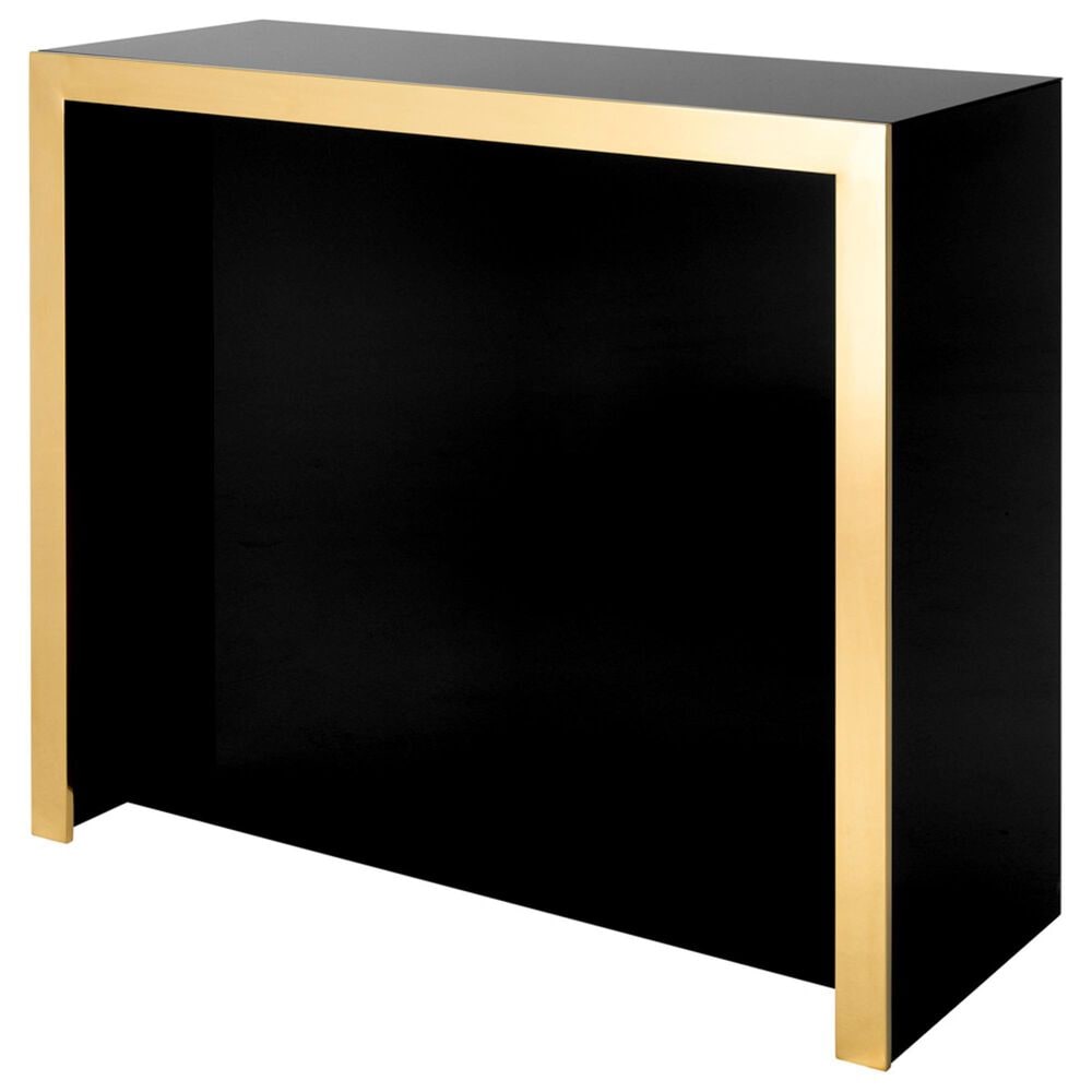 Eichholtz Grimaldi Bar Table in Gold and Black, , large