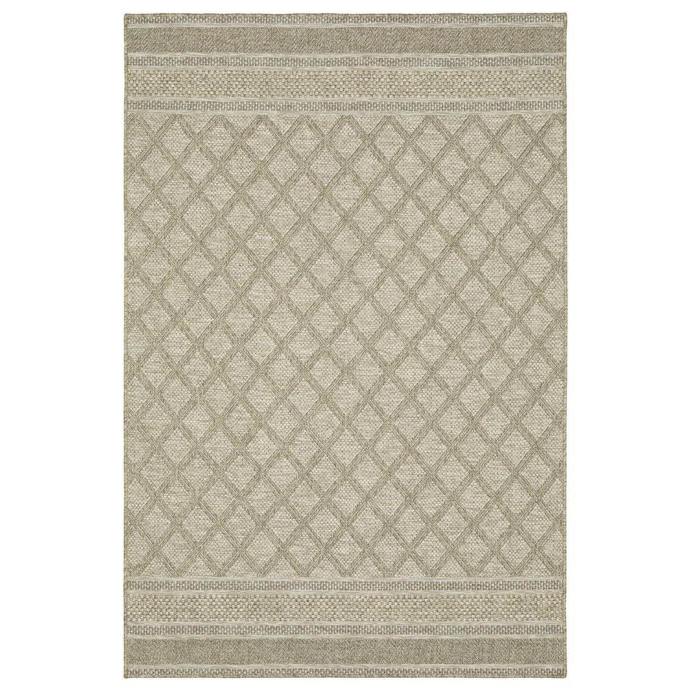 Oriental Weavers Tortuga TR10A 1"10" x 7"6" Beige and Black Runner, , large