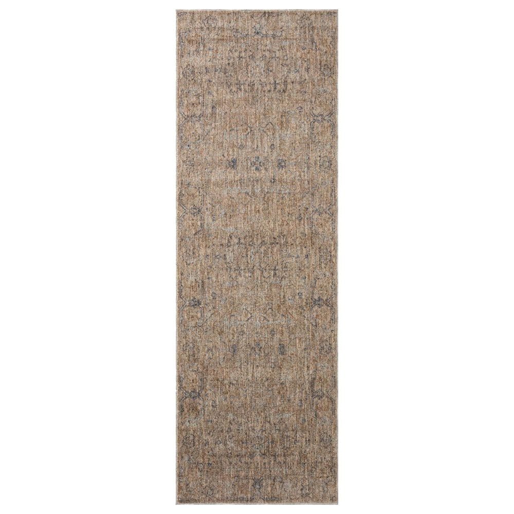 Angela Rose Blake 2"7" x 8" Taupe and Blue Runner, , large