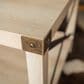 Walker Edison Barn Door Coffee Table in White Oak, , large