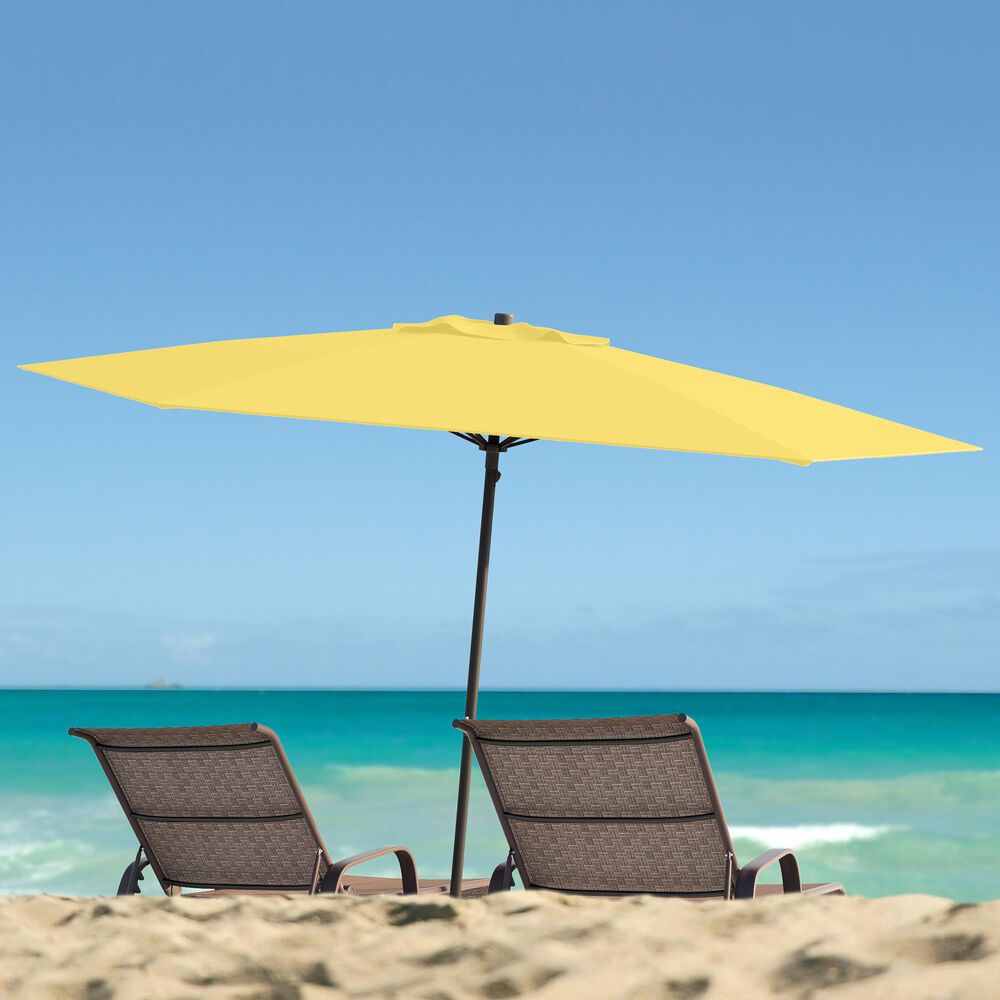 CorLiving 7.5' UV & Wind Resistant Umbrella in Yellow, , large