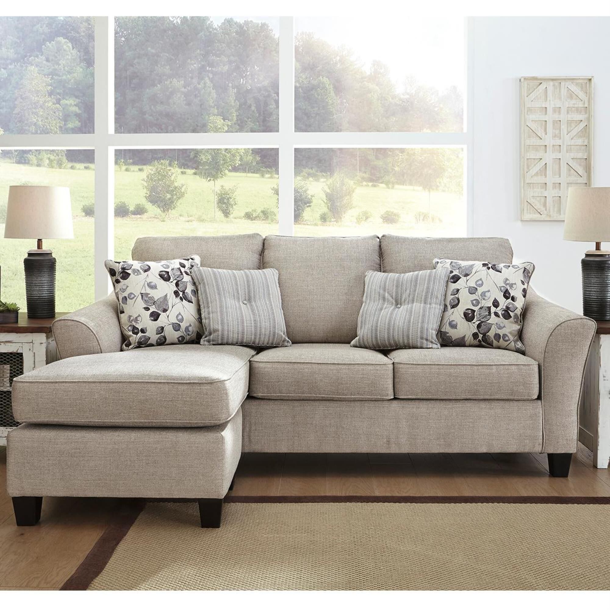 Abney driftwood sofa chaise on sale sleeper