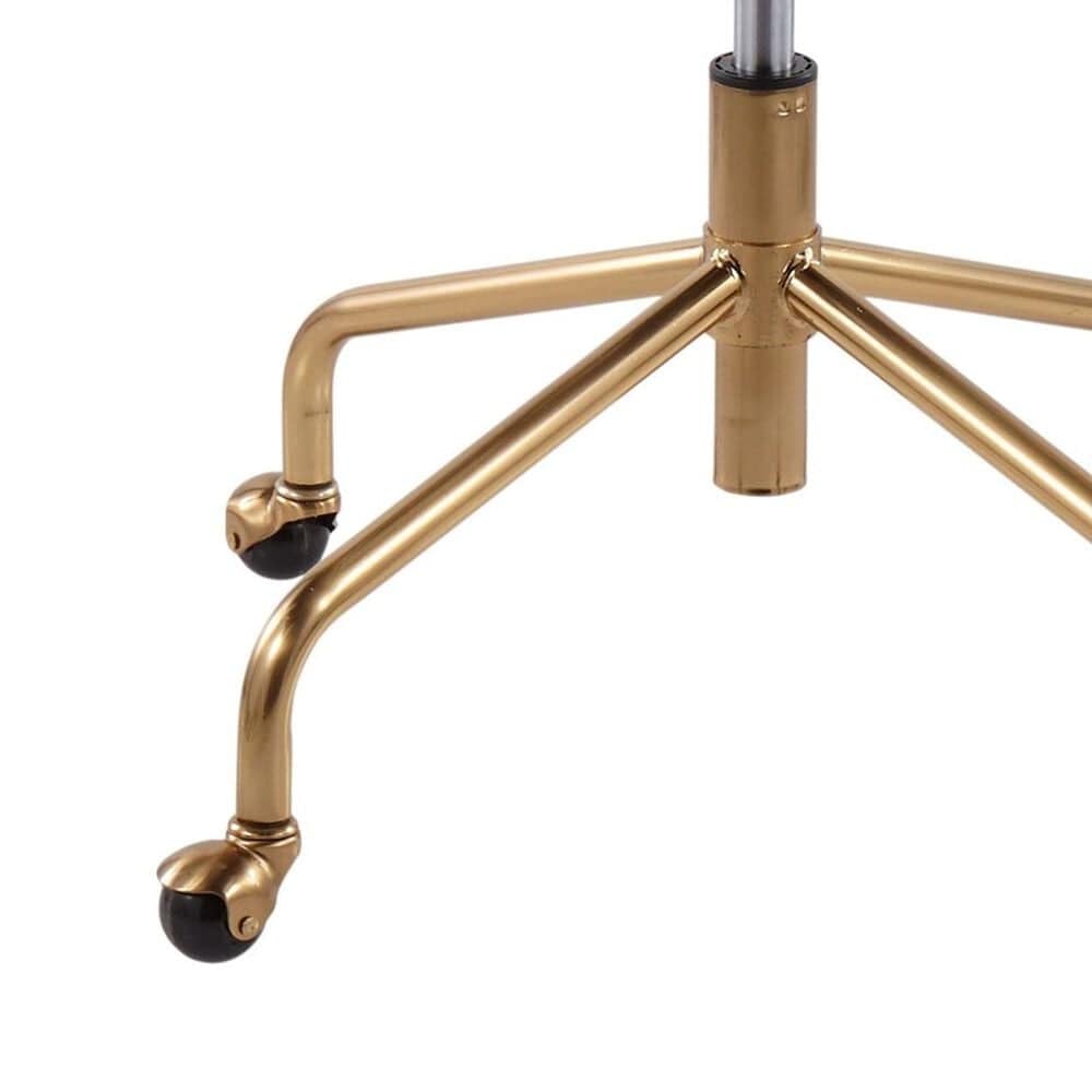 Lumisource Demi Task Chair with Cream Cushion in Gold, , large