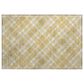 Dalyn Rug Company Soft Essentials Plaid Gold 1"8" x 2"6" Indoor/Outdoor Area Rug, , large