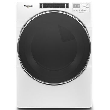 Whirlpool 7.4 Cu. Ft. Electric Dryer with Steam in White, , large