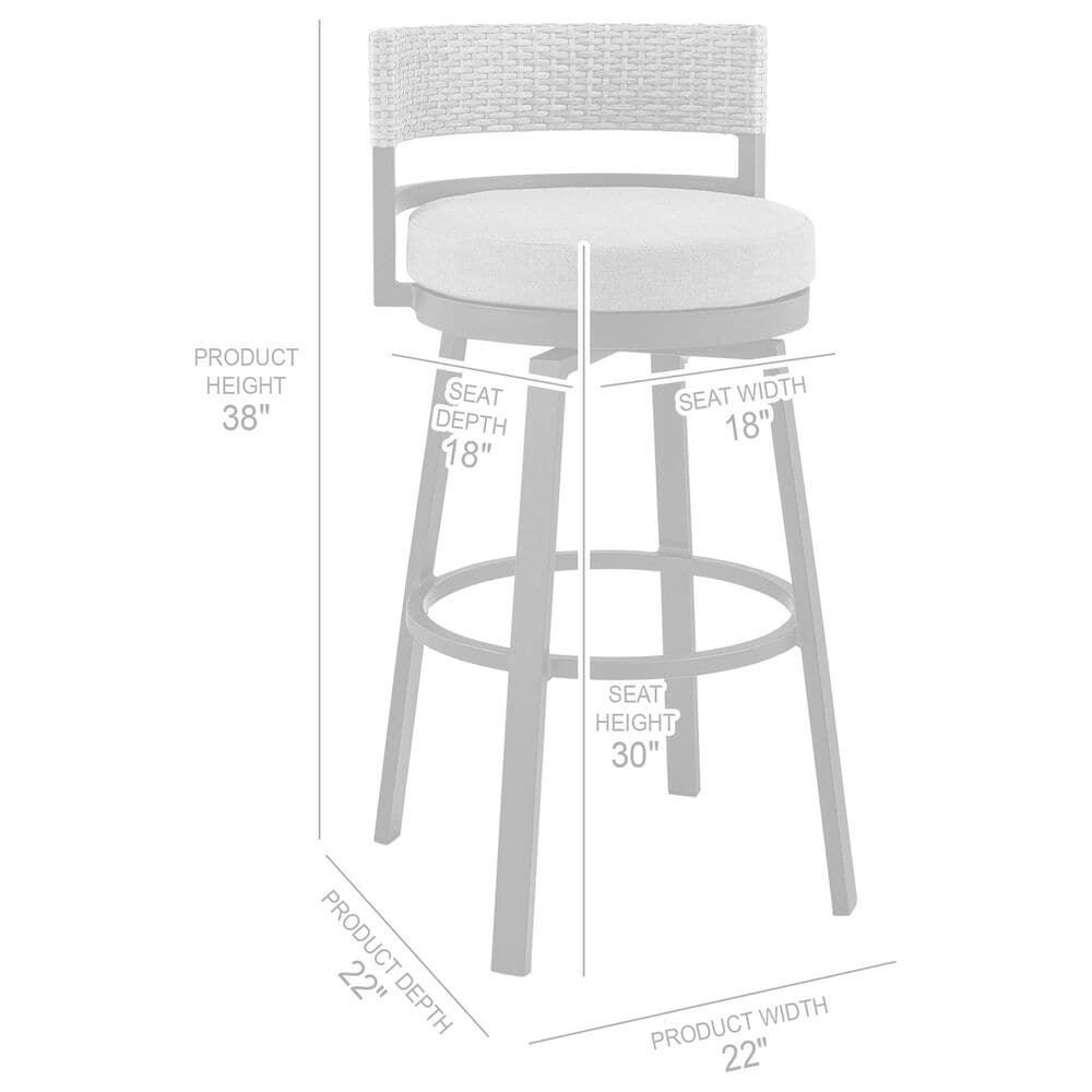 Blue River Encinitas 5-Piece Patio Bar Table Set in Black, , large