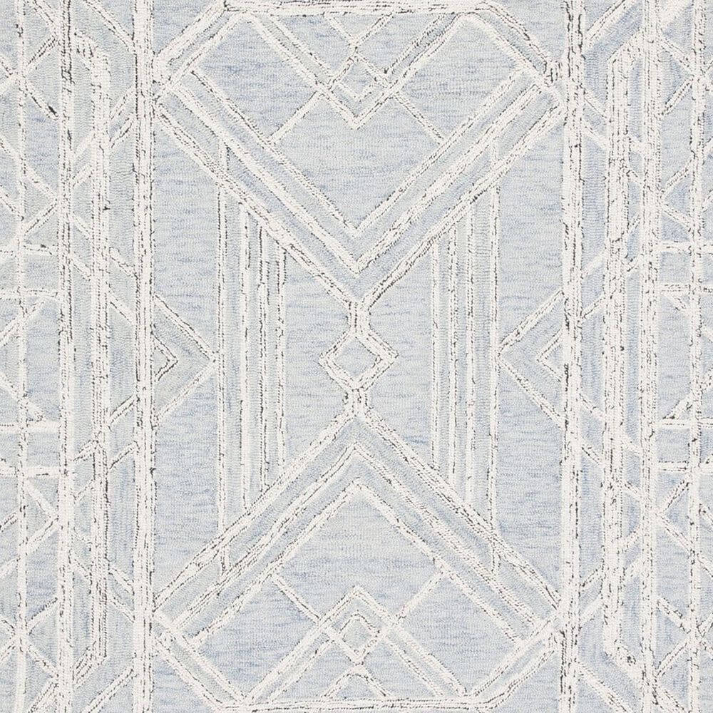 Safavieh Micro-Loop MLP173M 8&#39; x 10&#39; Light Blue and Ivory Area Rug, , large