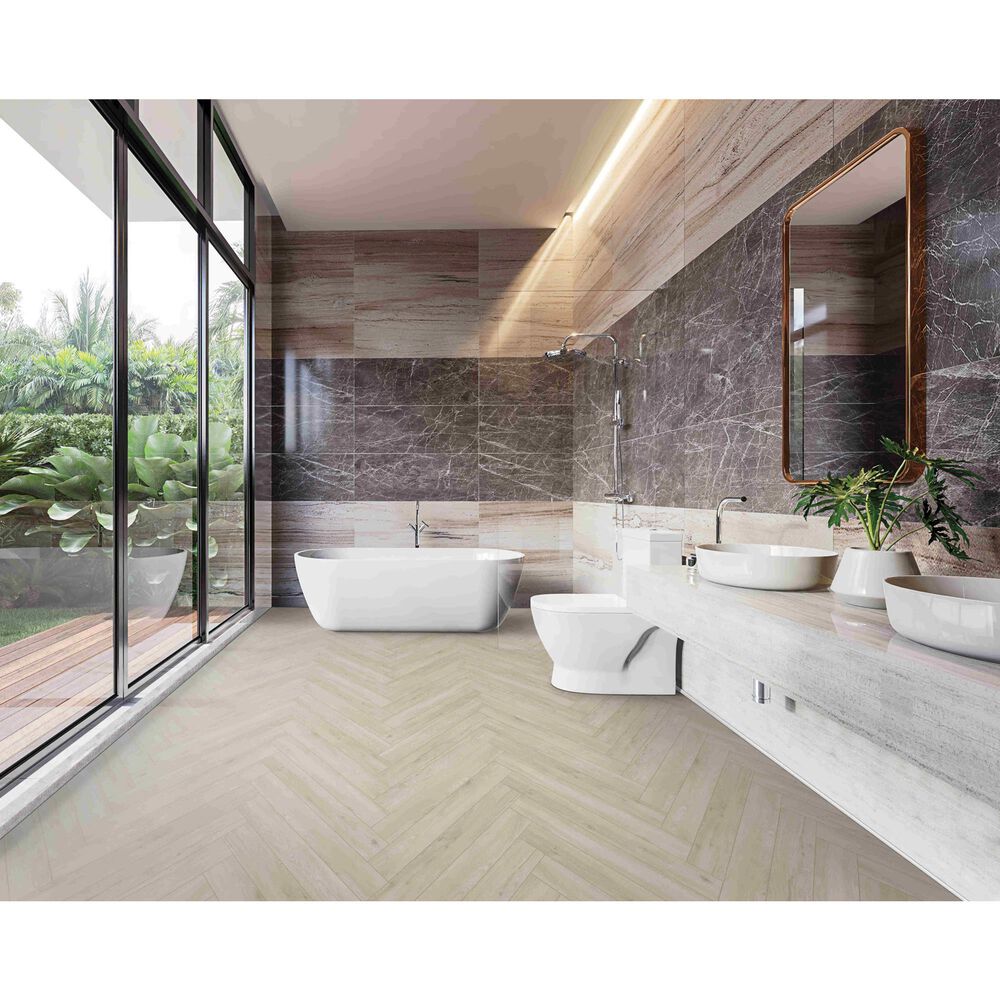 Karastan Artisan Reserve Brighton Herringbone 5&quot; x 36&quot; Luxury Vinyl Plank, , large