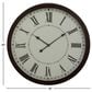 Maple and Jade 30" Decorative Wall Clock in Matte Black and White, , large