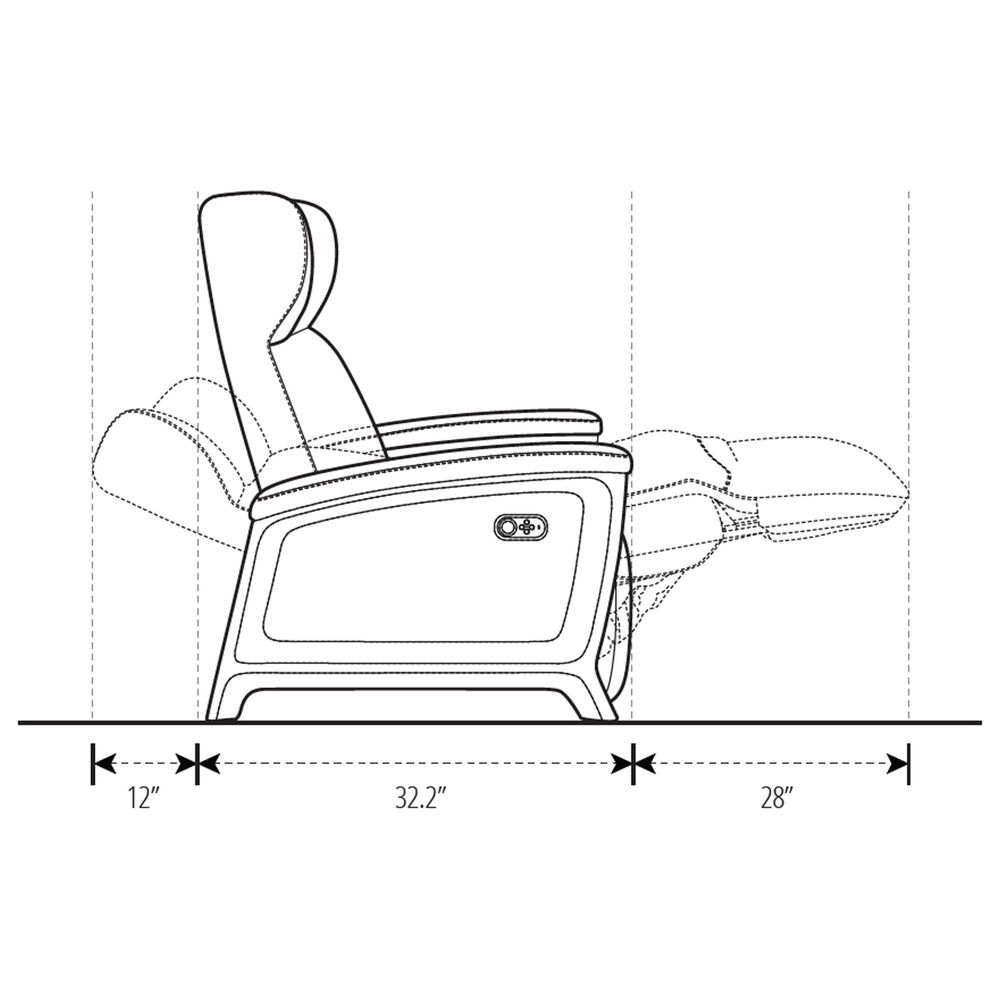Svago Motion Mastery X1 Power Reclining Lounge Chair with Heat and Massage in Carbon, , large