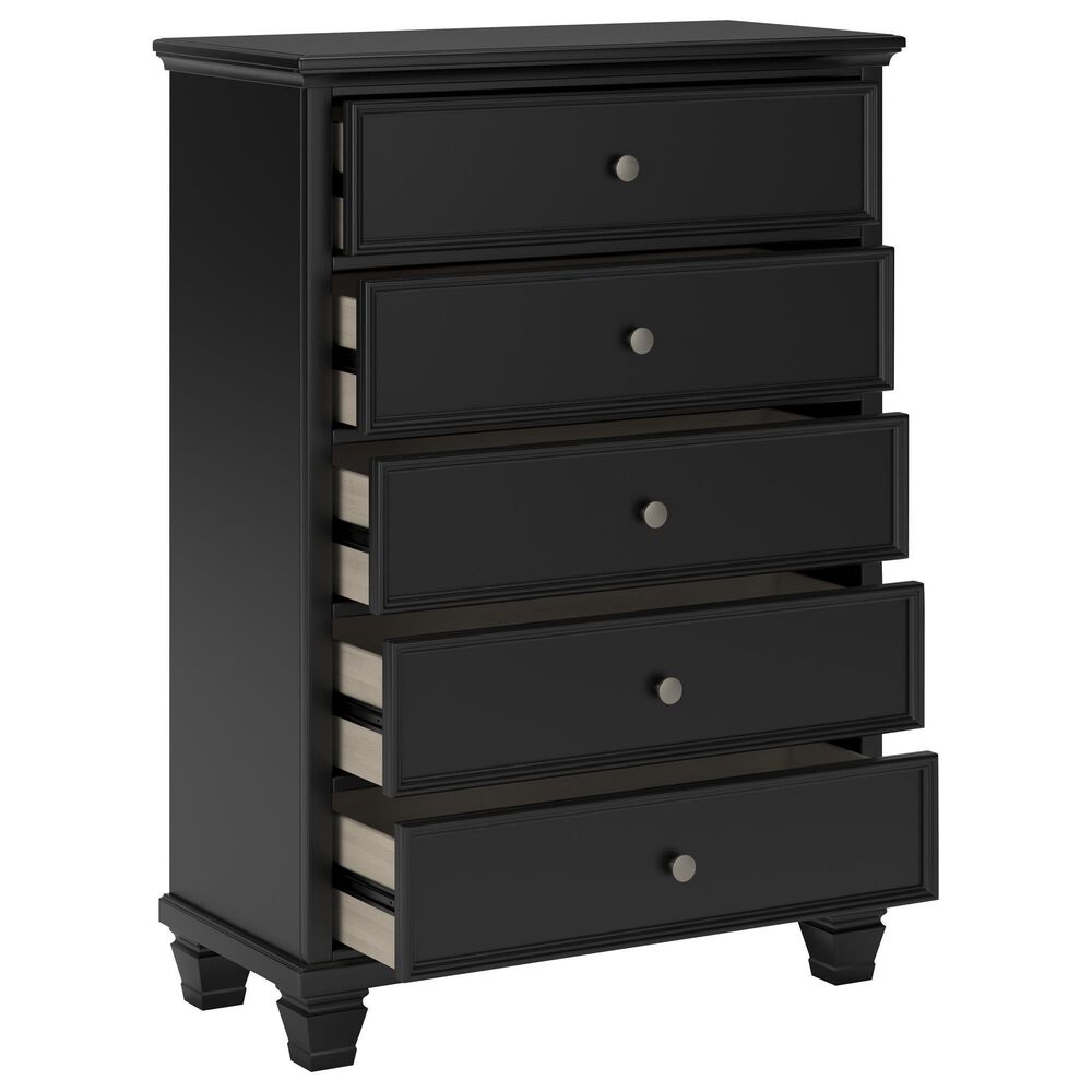 Ashley Lanolee 5-Piece King Bedroom Set in Black, , large