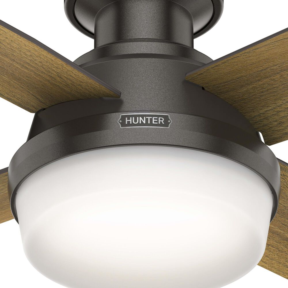 Hunter Dempsey Low Profile 44&quot; Ceiling Fan with Lights in Noble Bronze, , large
