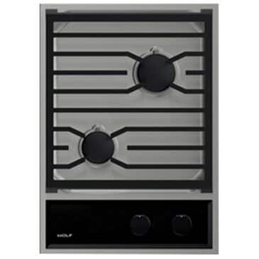 Wolf 15" Transitional Gas Cooktop in Stainless Steel, , large