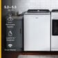 Whirlpool 5.3 Cu. Ft. Top Load Washer and 7.4 Cu. Ft. Electric Dryer Laundry Pairs in White, , large