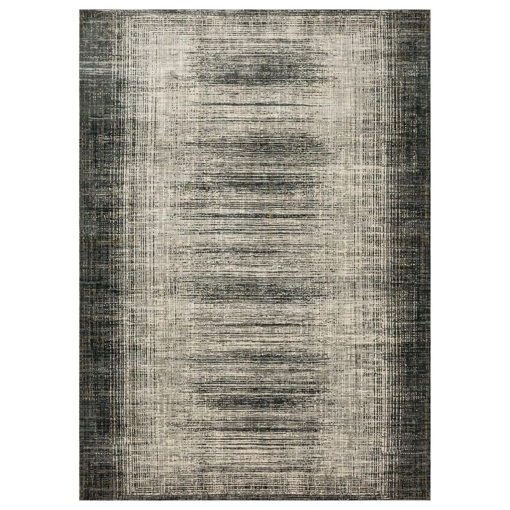 Karastan Tryst Turin 8" x 11" Anthracite Area Rug, , large