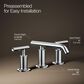 Kohler Purist Widespread Bathroom Sink Faucet in Polished Chrome, , large