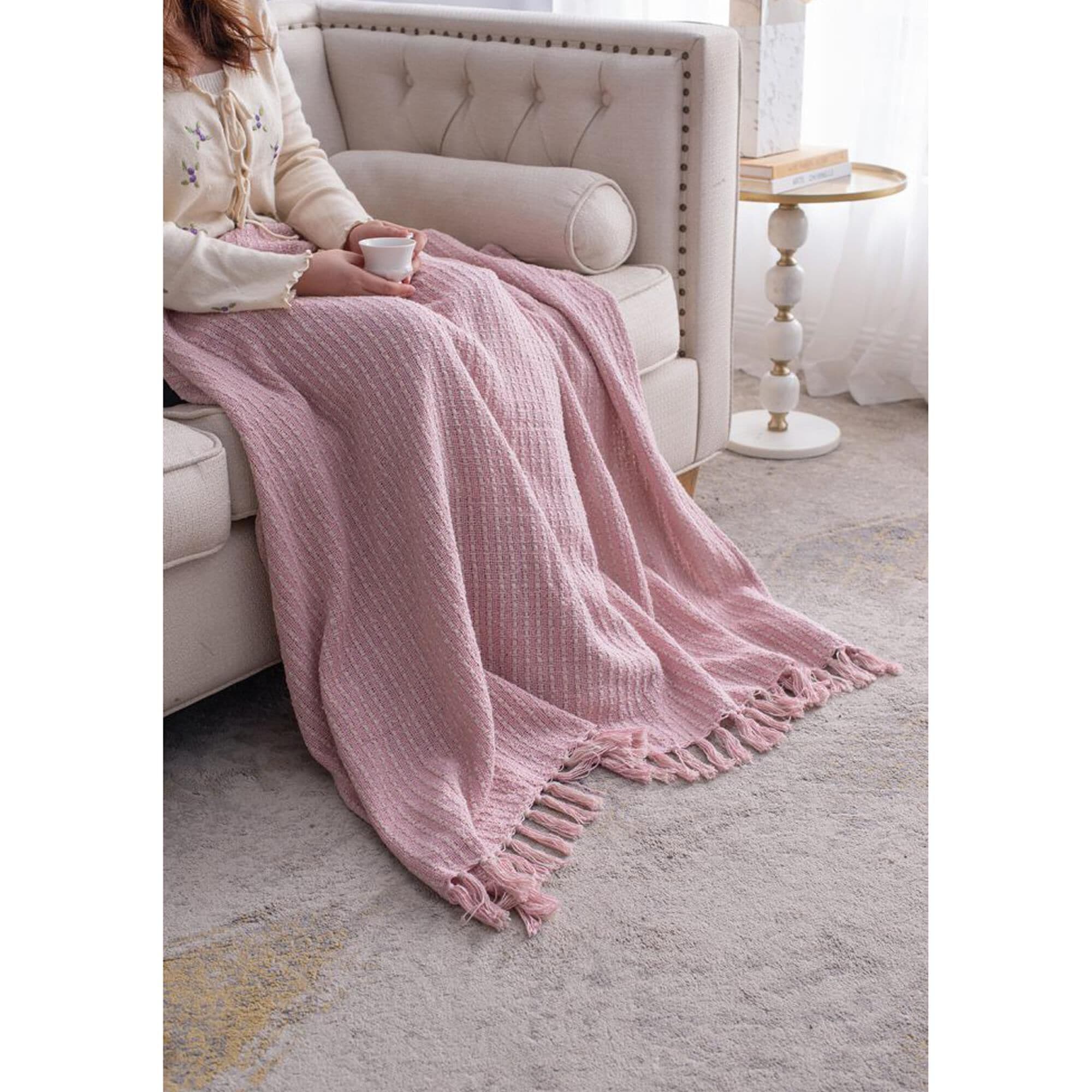 Light tan throw discount blanket