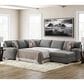 Ashley Clarington 3-Piece Sleeper Right Facing Sectional with Chaise in Greystone, , large