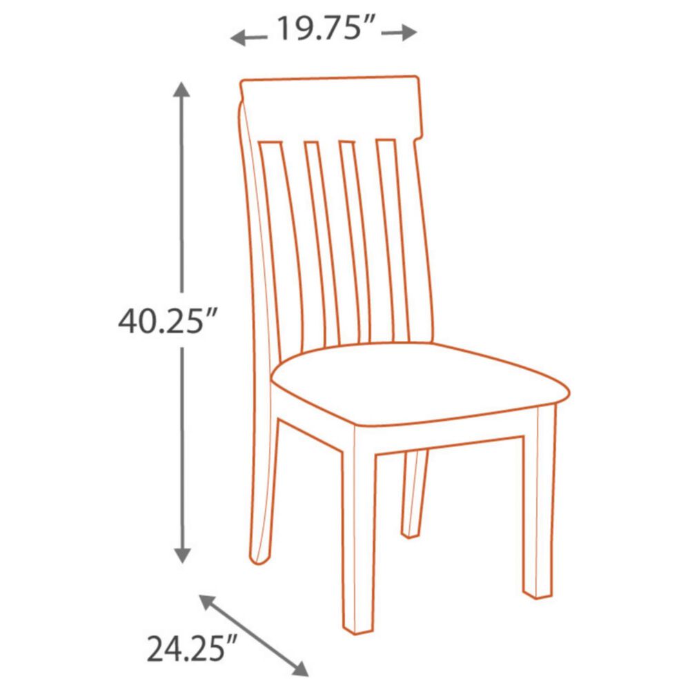 Ashley Haddigan Side Chair in Dark Brown, , large