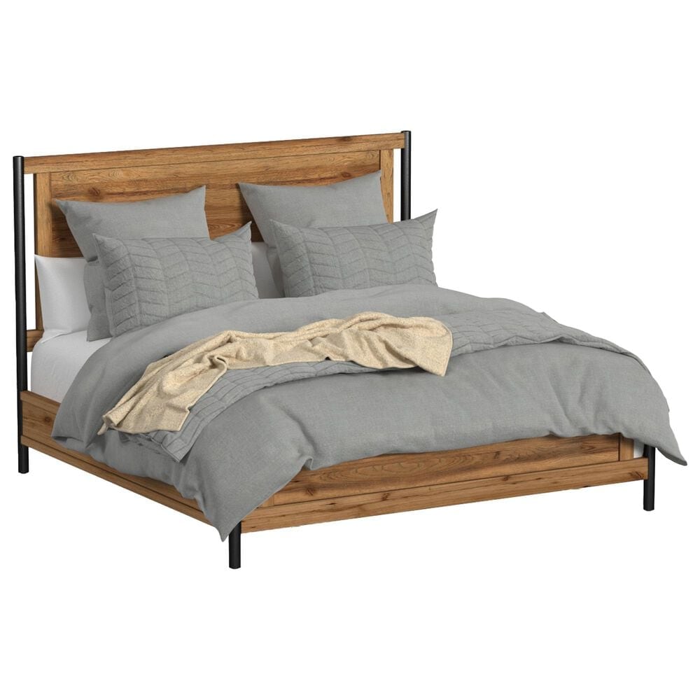Hawthorne Furniture Norcross 4 Piece King Panel Bedroom Set in Hickory, , large