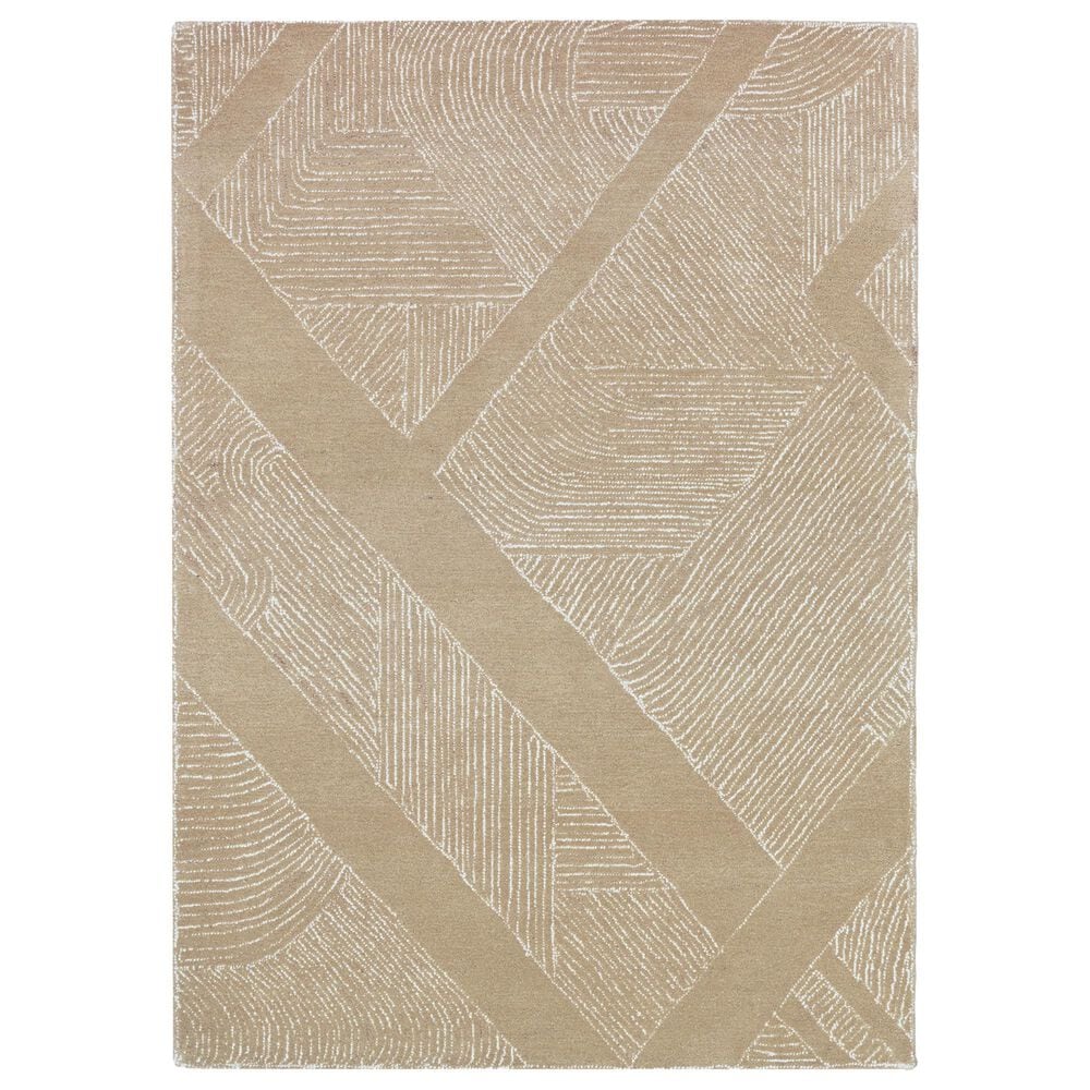 Nourison Pure Patterns Camel 5"3" x 7"3" Area Rug, , large