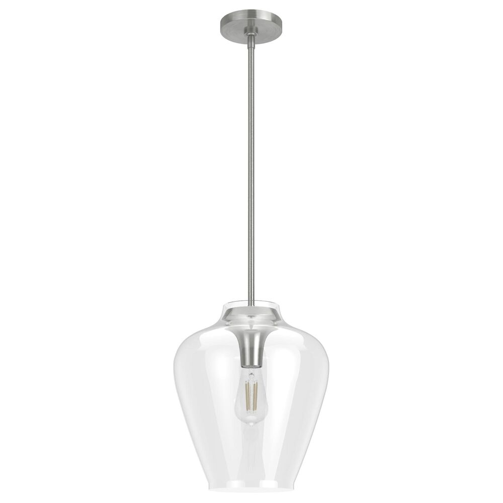 Hunter Vidria 1-Light Pendant in Brushed Nickel, , large