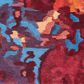 Nourison Prismatic PRS13 3"9" x 5"9" Blue and Flame Area Rug, , large