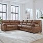 Ashley WillowBend 3-Piece Sectional with LAF Sofa in Caramel, , large