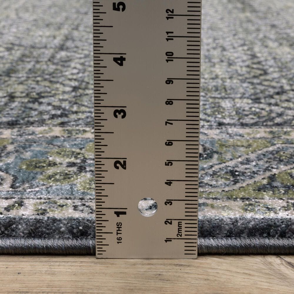 Oriental Weavers Eliana Blue and Green 5&#39;3&quot; x 7&#39;6&quot; Area Rug, , large