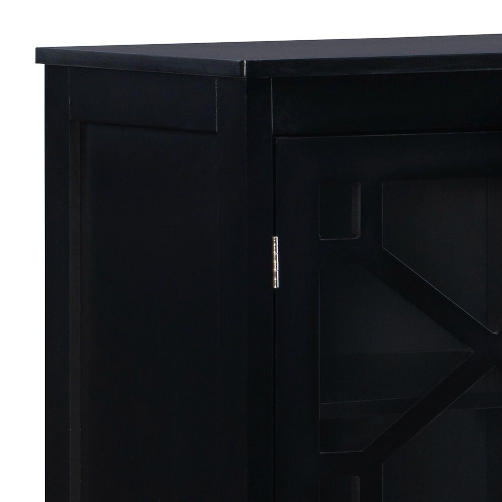 Linon Home Decor Fetti Small Cabinet in Black, , large