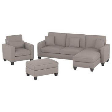 Bush Stockton 4-Piece Living Room Set with Chaise Lounge in Beige, , large