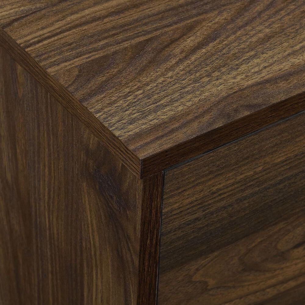 Walker Edison Nora 52&quot; TV Stand in Dark Walnut, , large