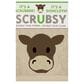 Mukitchen Cow Scrubsy Dish Cloth in Black and Beige, , large