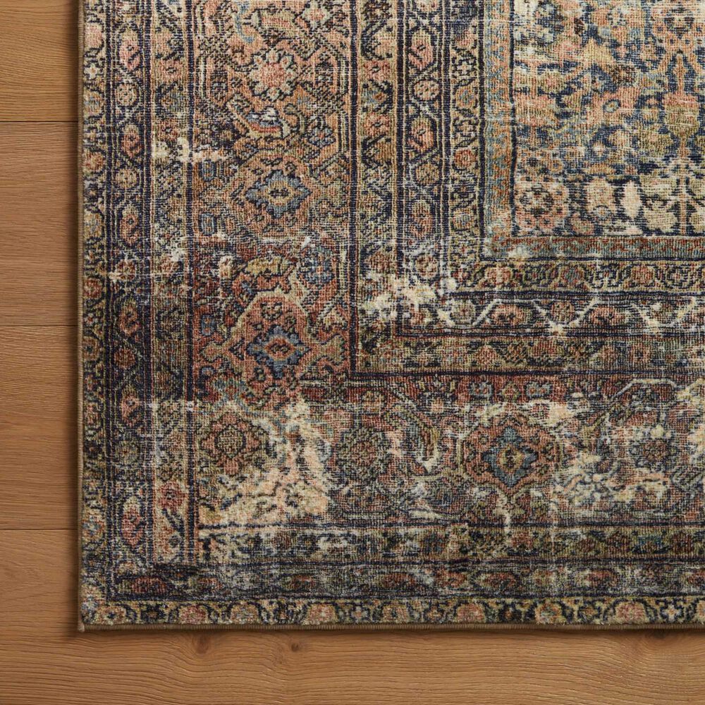 Amber Lewis x Loloi Morgan 2&#39;3&quot; x 7&#39;6&quot; Denim and Multicolor Runner, , large