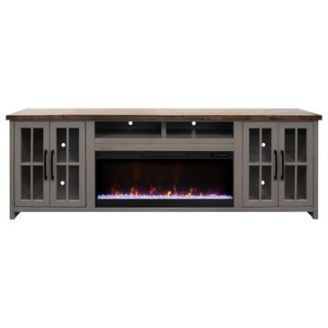 Legends Home Avalon 96" Fireplace Console in Sandstone and Whiskey, , large