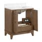 37B Kinsale 30" Single Bathroom Vanity Cabinet in Walnut Drift with White Composite Stone Top and Backsplash, , large