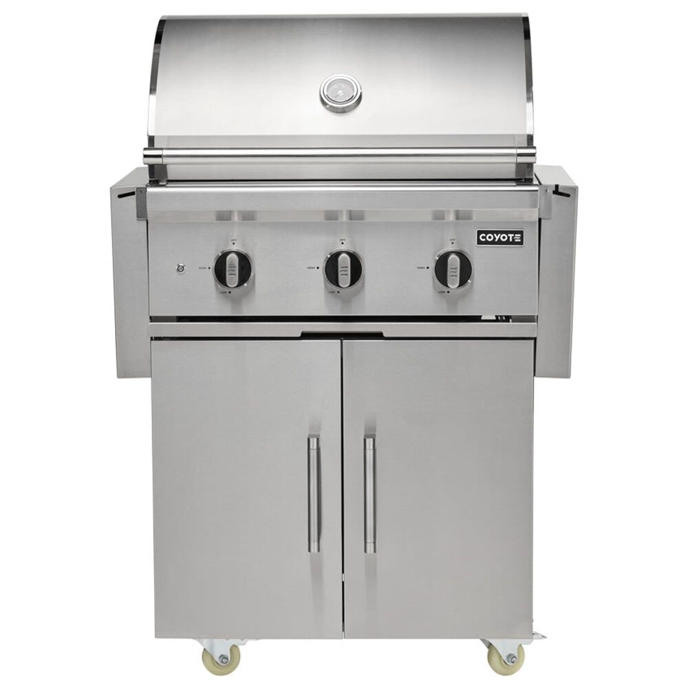 Coyote Outdoor 30" C-Series Freestanding Liquid Propane Grill with Cart in Stainless Steel, , large