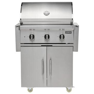 Coyote Outdoor 30" C-Series Freestanding Liquid Propane Grill with Cart in Stainless Steel, , large
