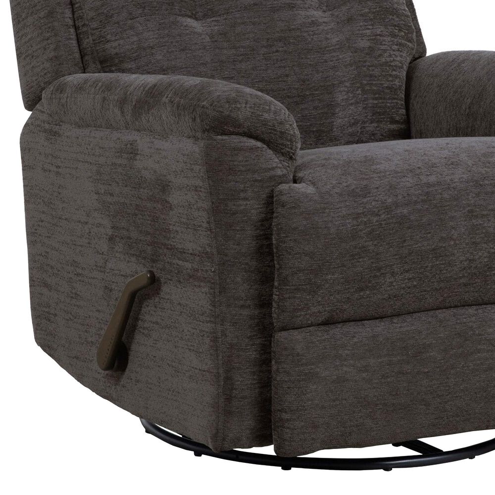 Flexsteel Sophisticated Manual Swivel Gliding Recliner in Steel, , large
