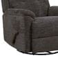 Flexsteel Sophisticated Manual Swivel Gliding Recliner in Steel, , large