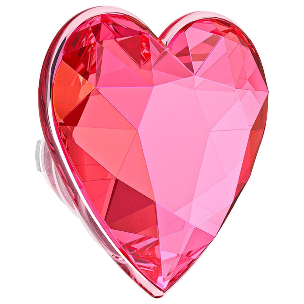 PopSockets MagSafe Circle PopGrip in Crystal Heart Neon Pink, , large
