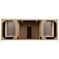 James Martin Vanities Bristol 60" Single Bathroom Vanity in Whitewashed Walnut with 3 cm Lime Delight Quartz Top and Rectangular Sink, , large