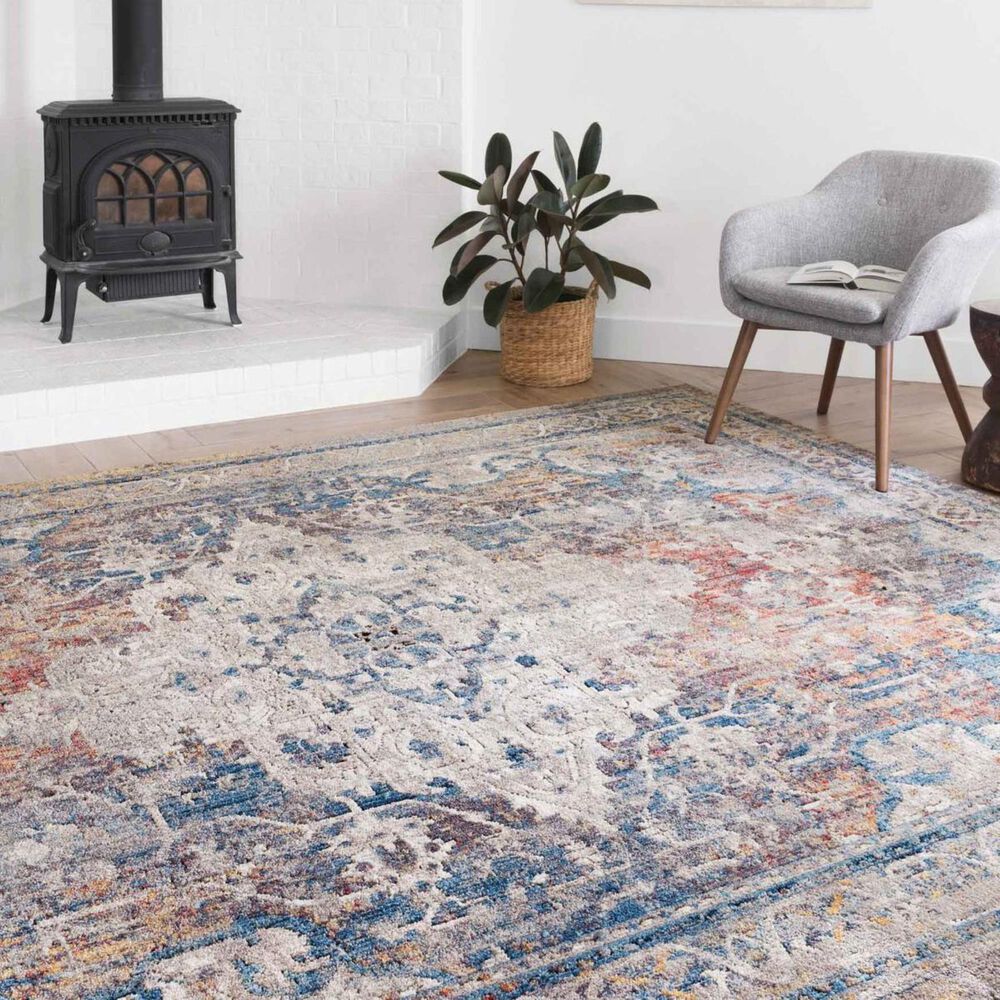 Loloi II Dante DN-04 5&#39;3&quot; x 7&#39;4&quot; Multicolor Area Rug, , large