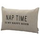 Demdaco Men"s Gifts Happy Hour 12" x 21" Lumbar Throw Pillow in Taupe, , large