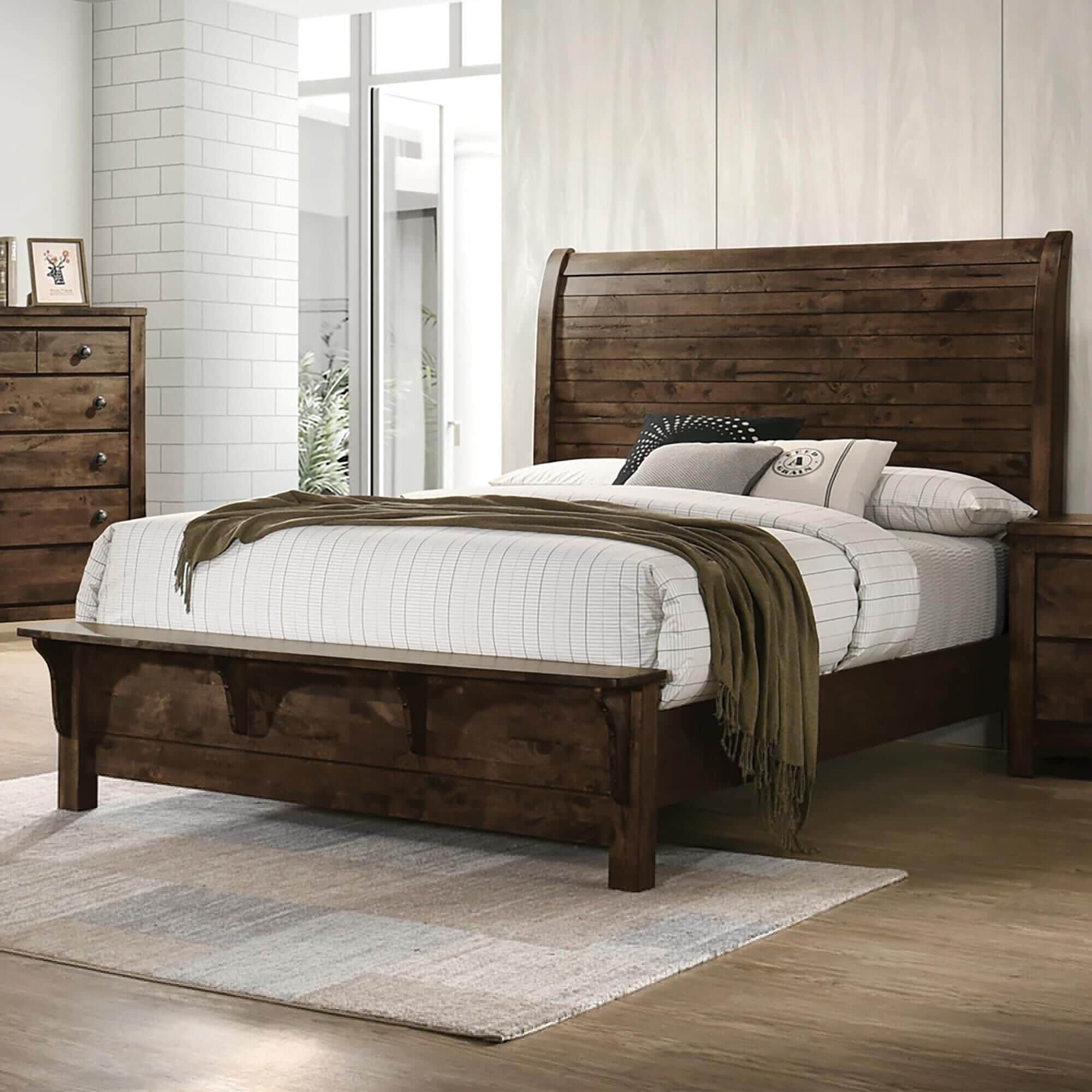 New Heritage Blue Ridge 4 Piece Queen Bedroom Set in Rustic Gray