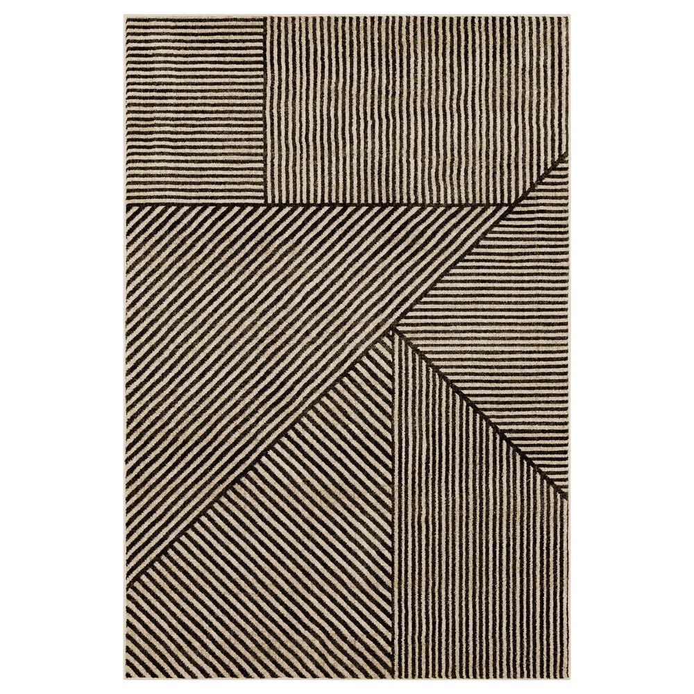Karastan Bobby Berk Linea 2"4" x 7"10" Onyx Runner, , large