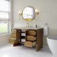 James Martin Hudson 48" Single Bathroom Vanity in Honey Oak with 3 cm Siberian Silestone Top, Rectangular Sink and FreePower Wireless Charger, , large