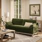 Jennifer Taylor Home Pasadena Stationary Sofa in Olive Green Velvet, , large